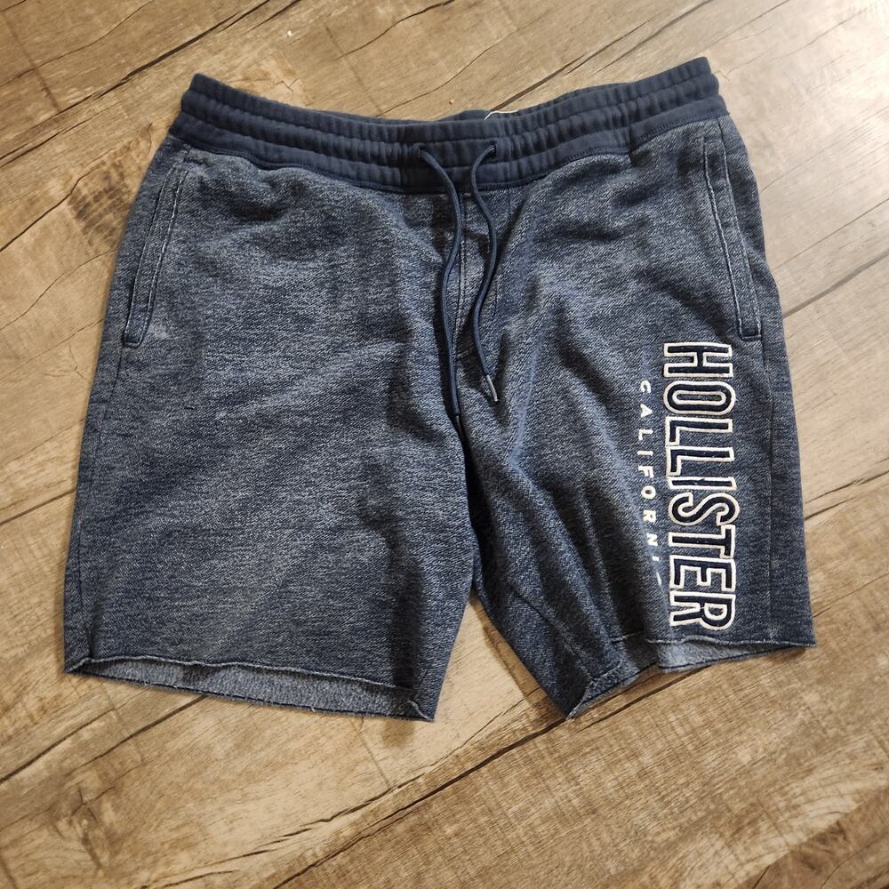 Hollister Mens Cutoff Shorts Blue M